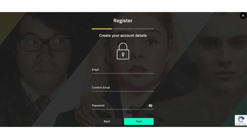 All4 registration wall