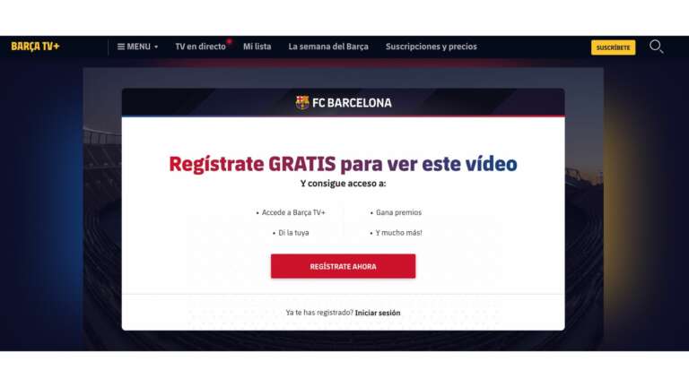 FC Barcelona registration wall