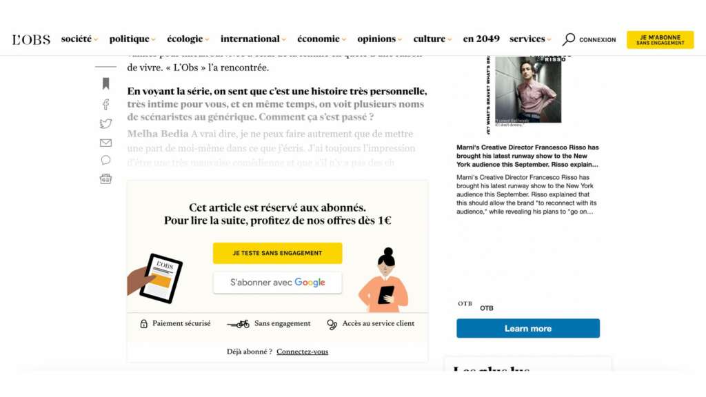 L'OBS paywall