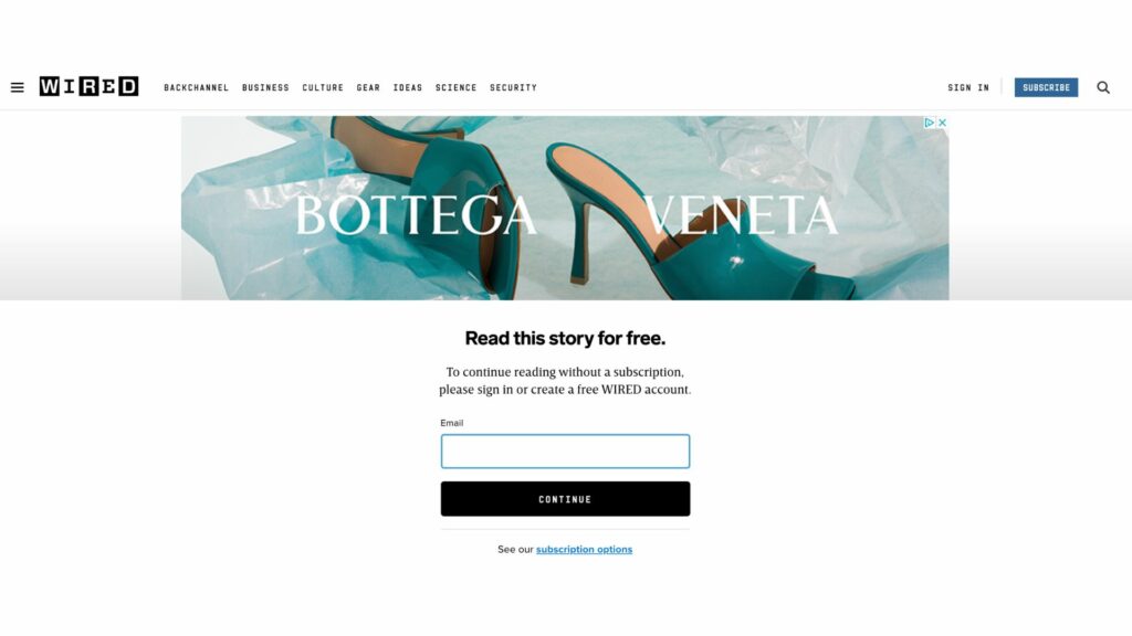 Wired registration wall