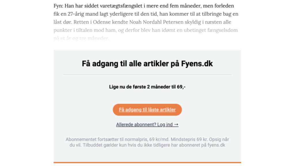 Fyens.dk paywall
