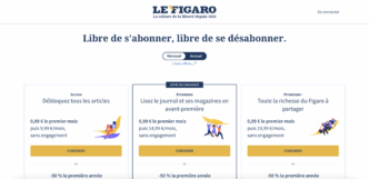 Le Figaro's Homepage