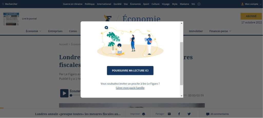 How Le Figaro limits password sharing