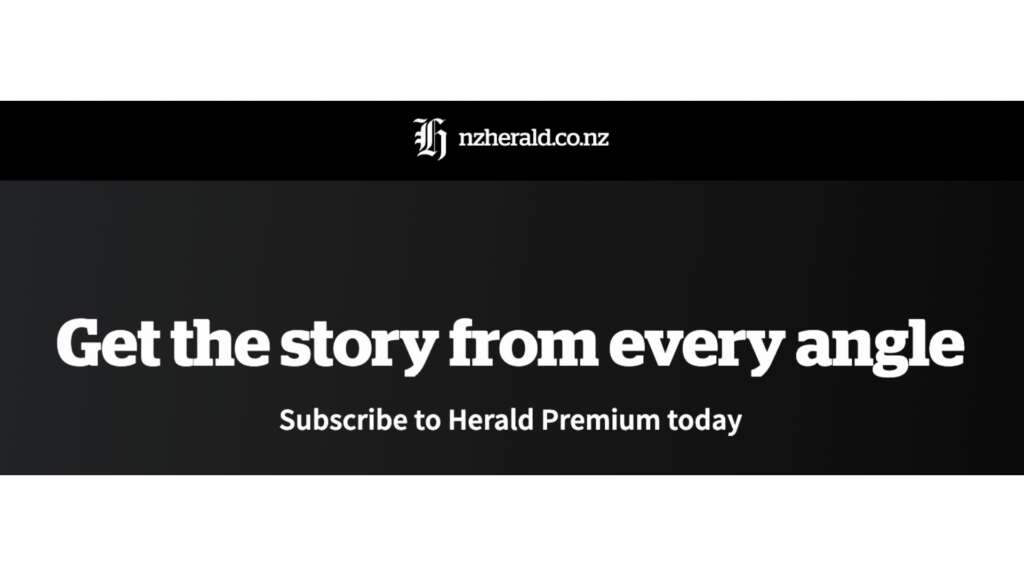 NZ Herald value proposition