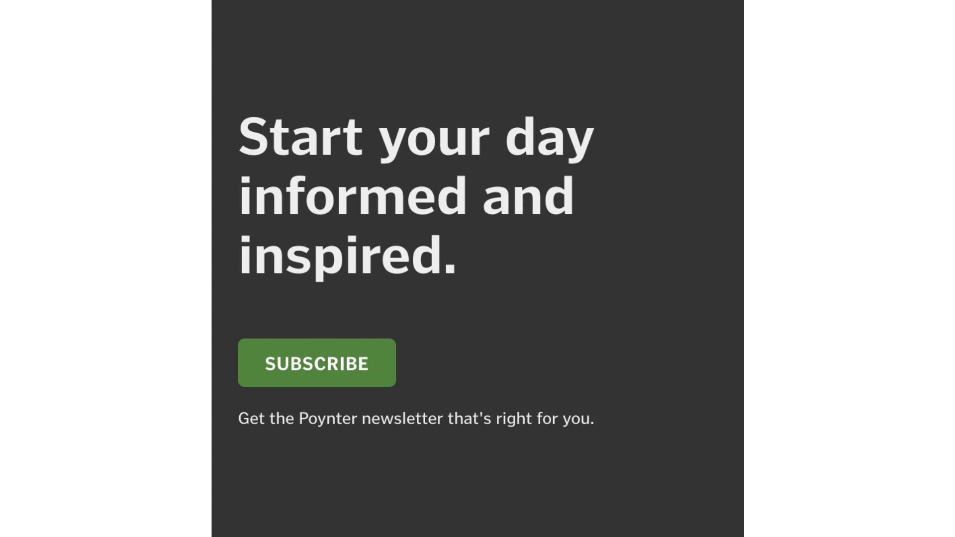 poynter value proposition