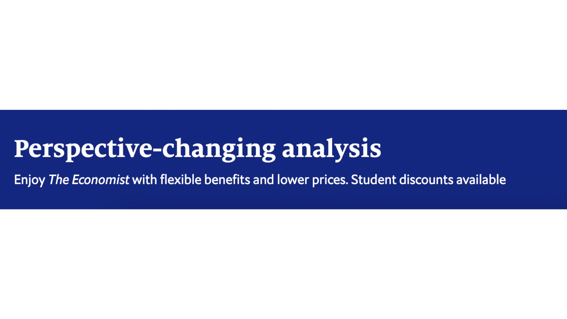 The Economist value proposition