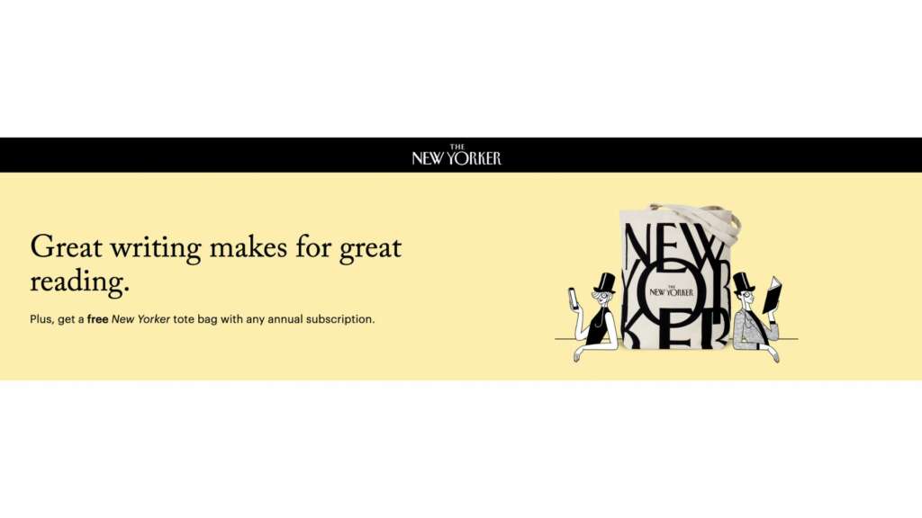 The New Yorker value proposition
