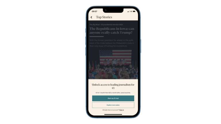 Financial Times paywall app