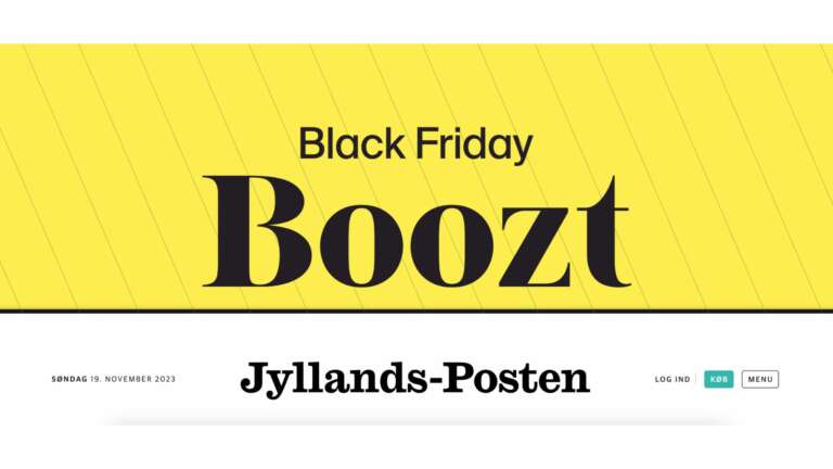 Jyllands-posten Black Friday paywall