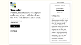 The New York Times Gameplay