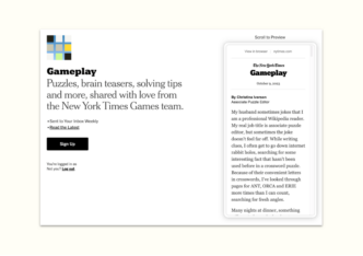 The New York Times Gameplay