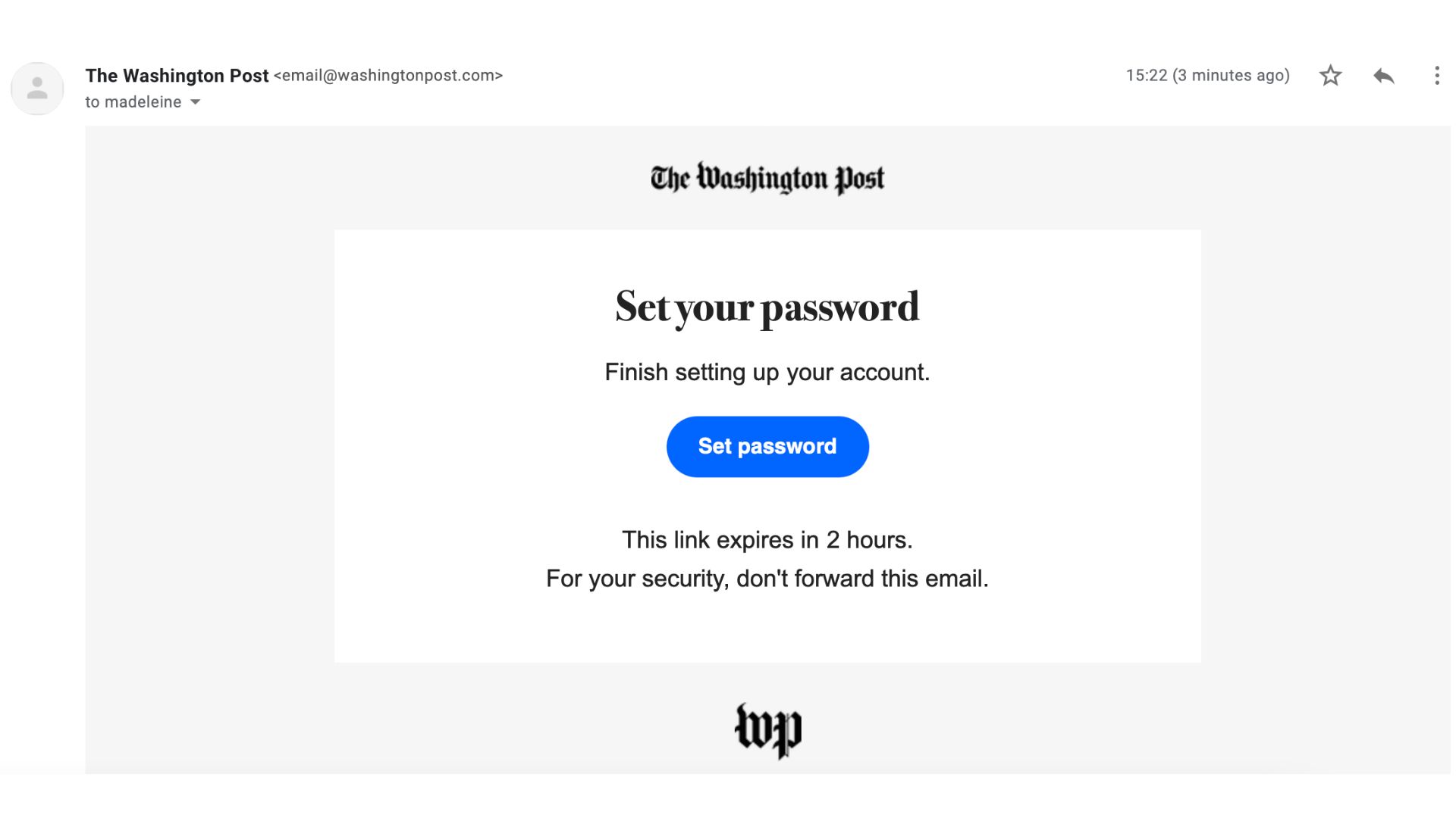 The Washington Post registration password