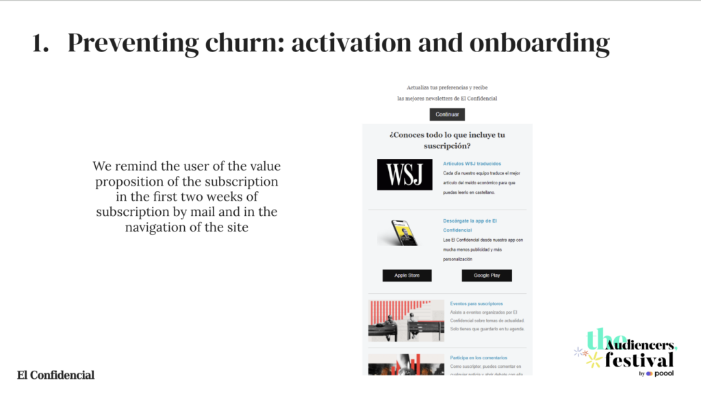 tactics to reduce churn The Audiencers' Festival