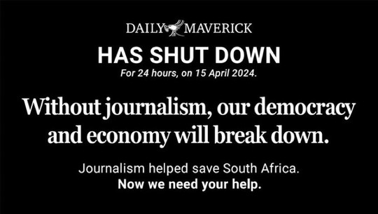 The Daily Maverick shuts down