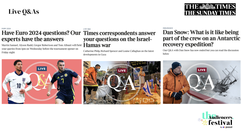 Live Q&A with journalists at The Times and Sunday Times