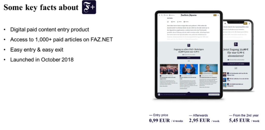 subscription growth at FAZ