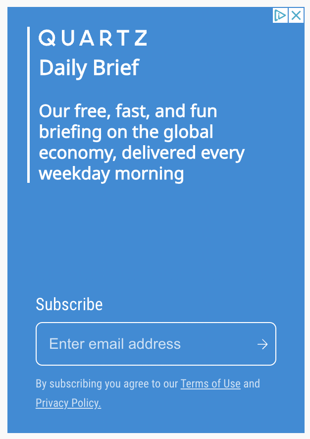 Quartz daily brief newsletter