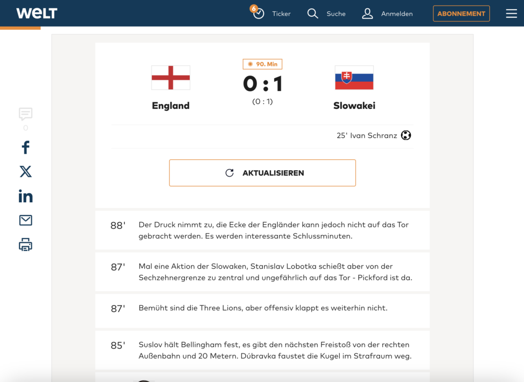 WELT Euro live blog
