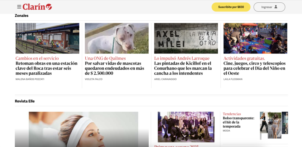 Clarin subscription model