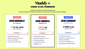 maddyness subscription