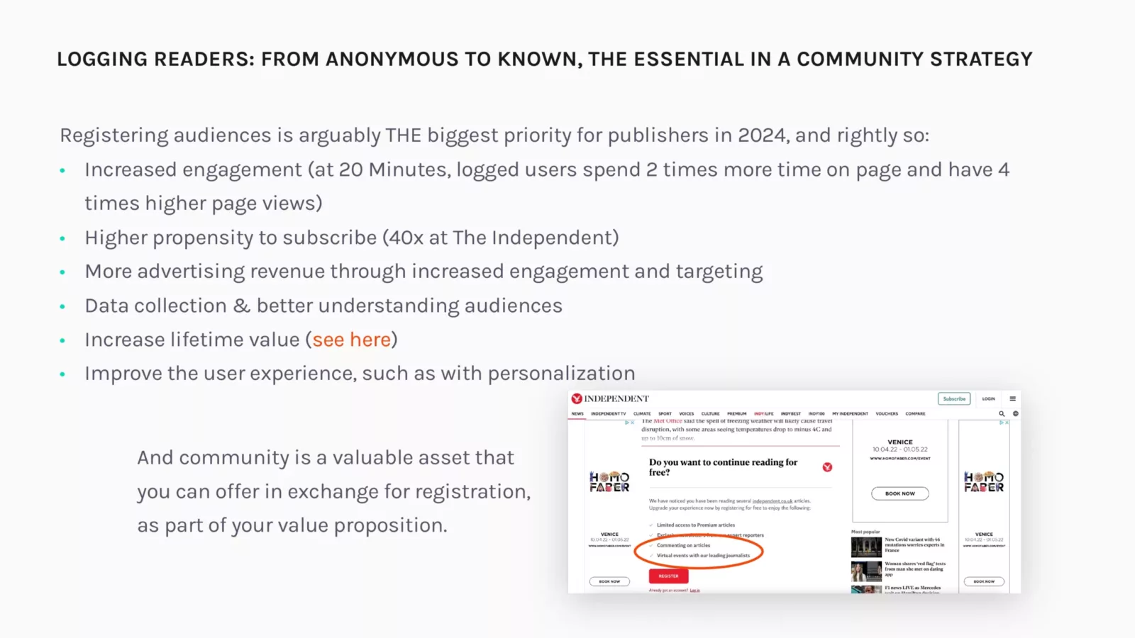 Anonymous to know strategies for publishers to build community