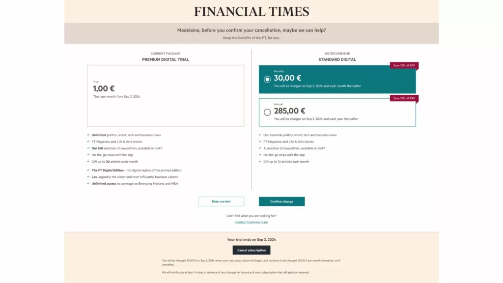 Financial Times alternative subscription offers