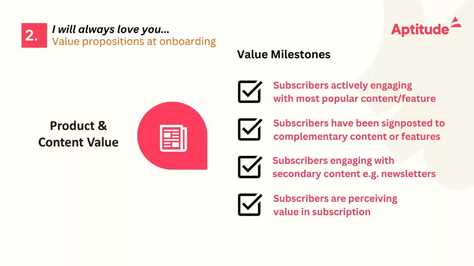 Onboarding for retention