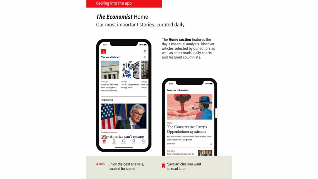 The Economist onboarding