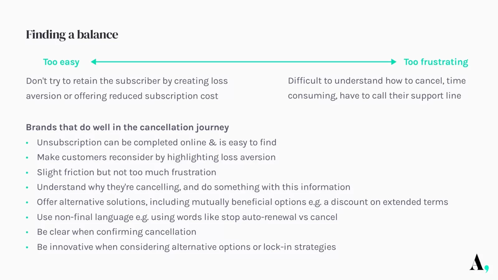 publishers unsubscription journey