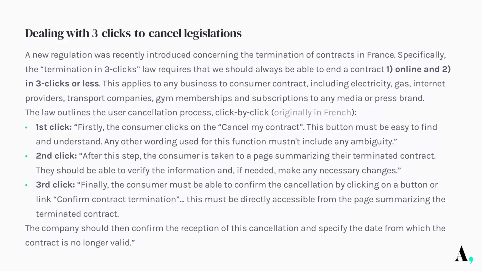 publishers unsubscription journey 3 clicks to cancel