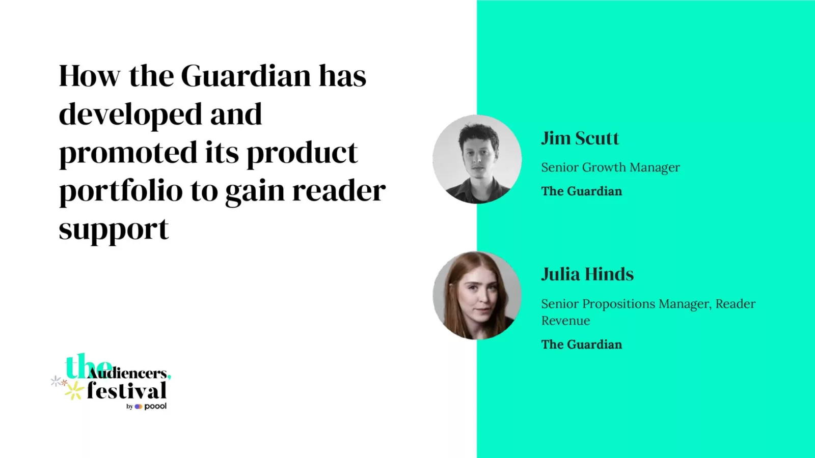 the Audiencers' Festival London The Guardian reader revenue growth