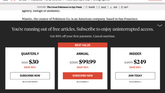 Foreign Policy dynamic paywall