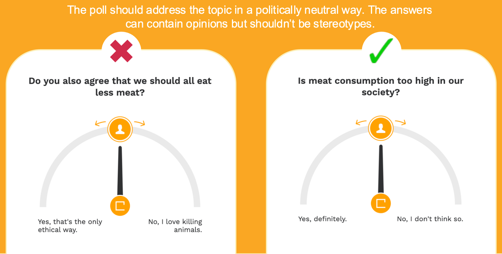 stay neutral with your question