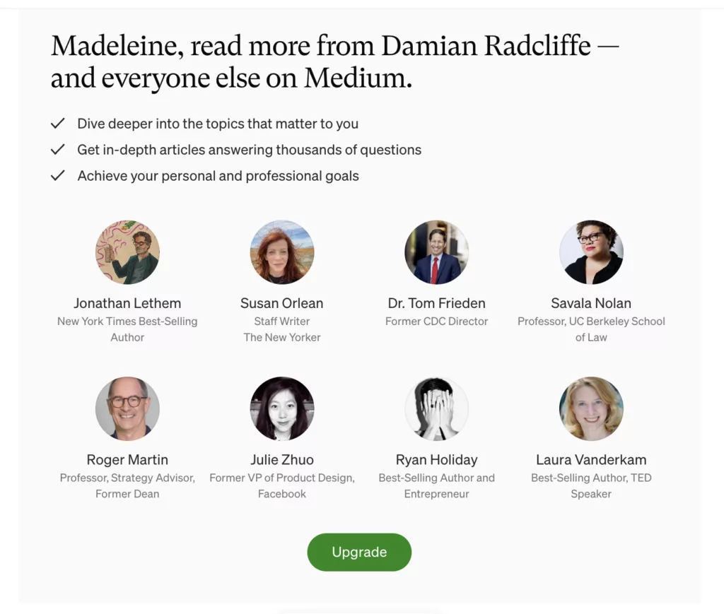 Medium paywall