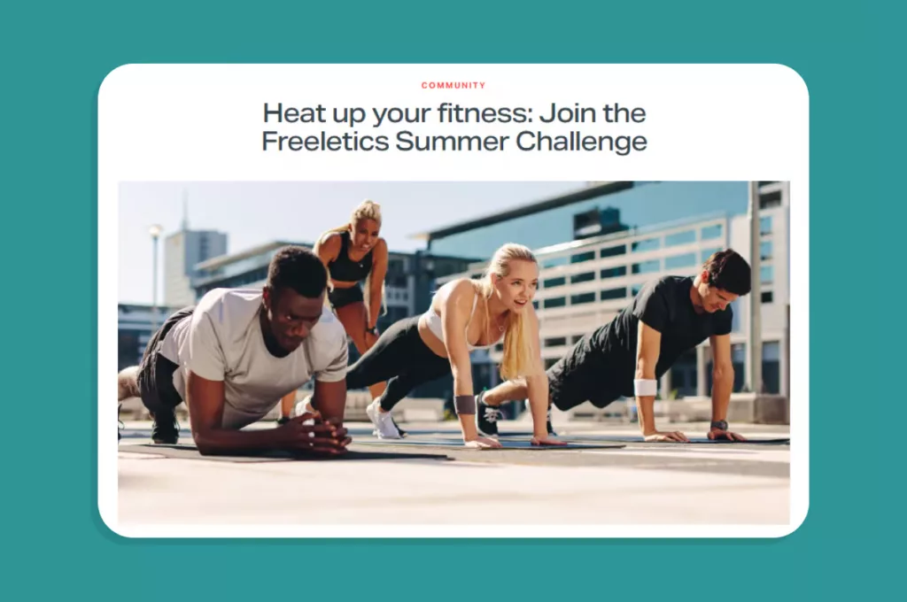 Activate the community to build habits at Freeletics