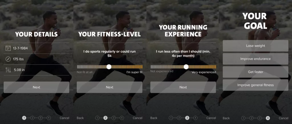 Personalization in onboarding to build habits at freeletics