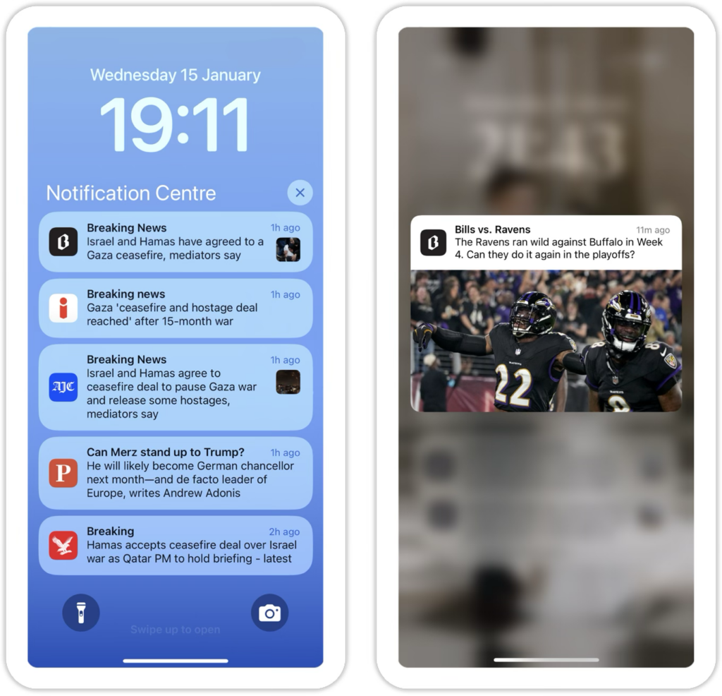 Push notifications for publishers 