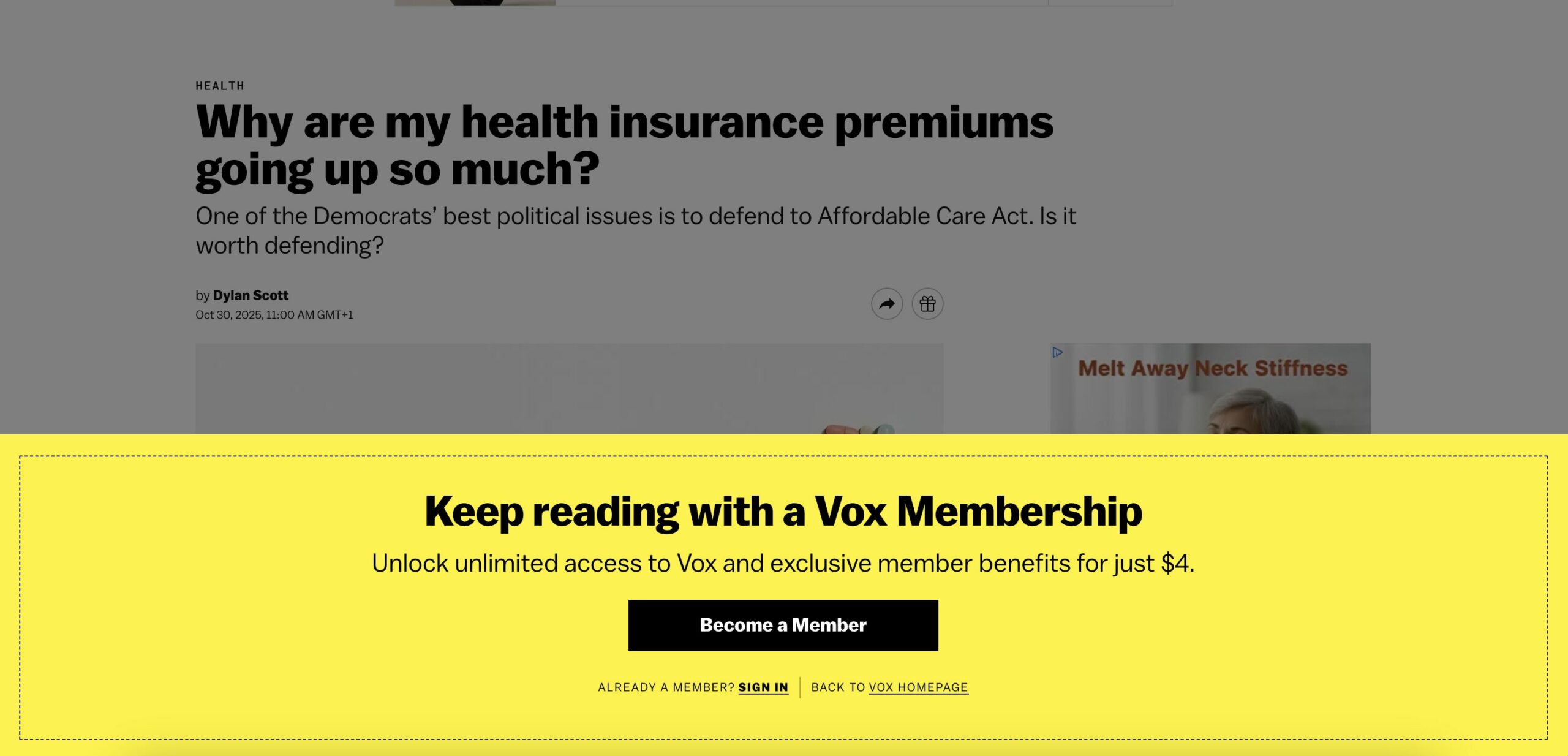 Vox paywall