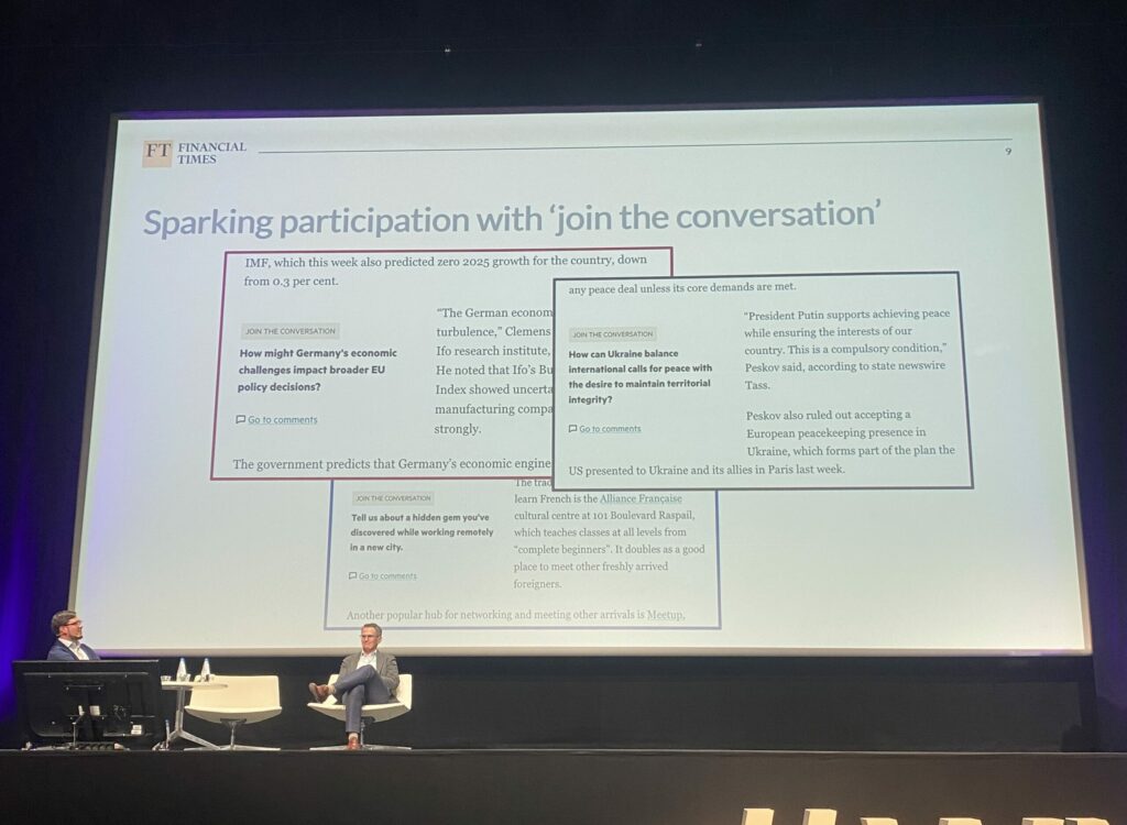 Sparking participation at Financial Times