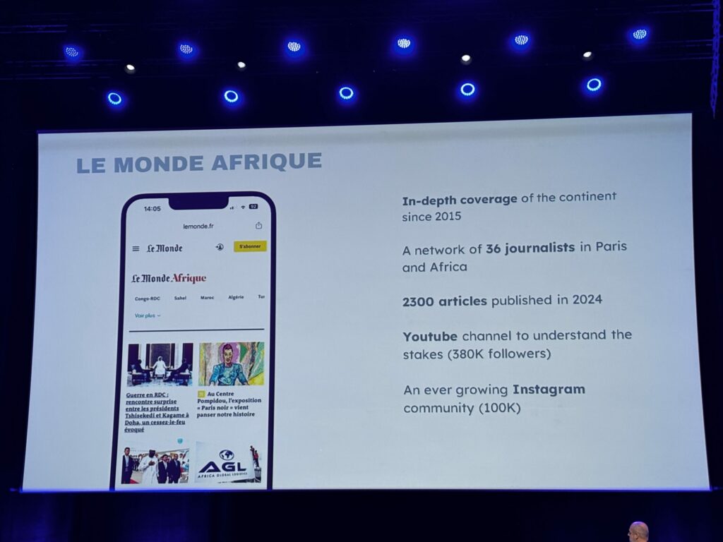 Le Monde also developed new editorial verticals