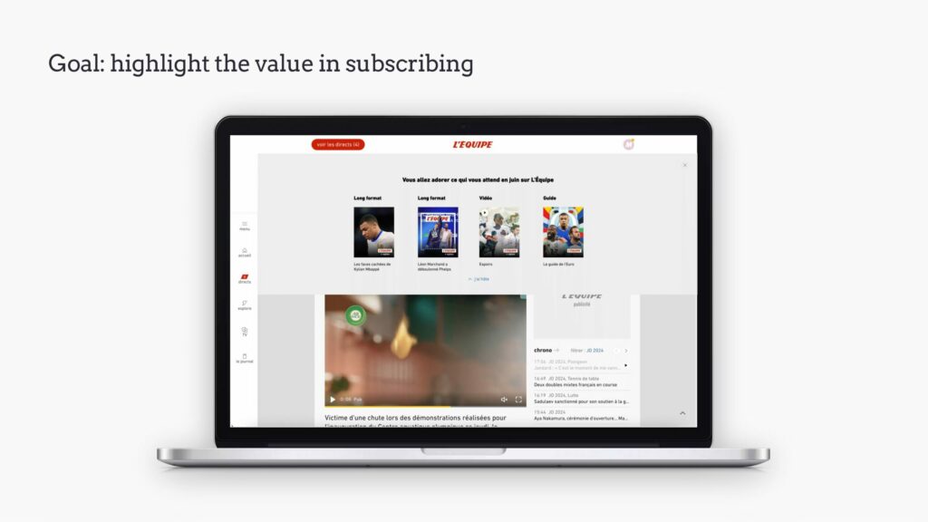 Highlighting the value in subscribing