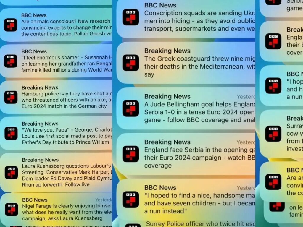 Push notifications BBC