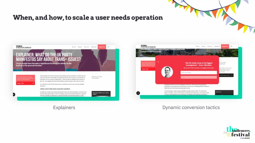 When and how to scale a user needs operation