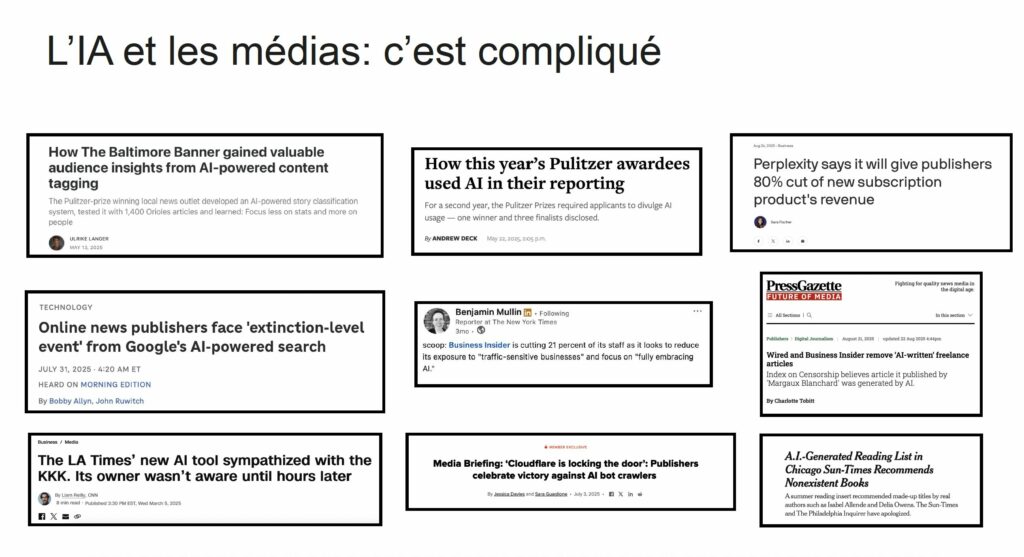 L'IA et les médias américains