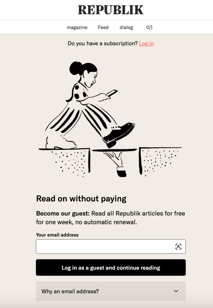 Republik registration model