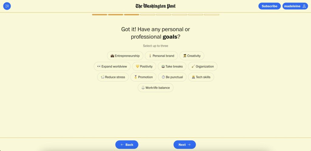 The Washington Post newsletter quiz