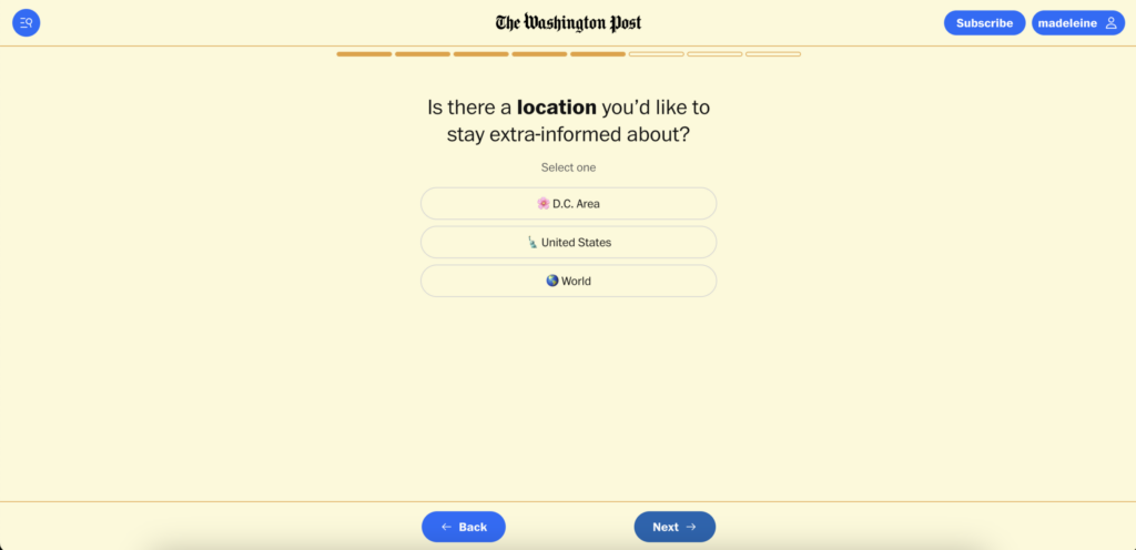 The Washington Post newsletter quiz