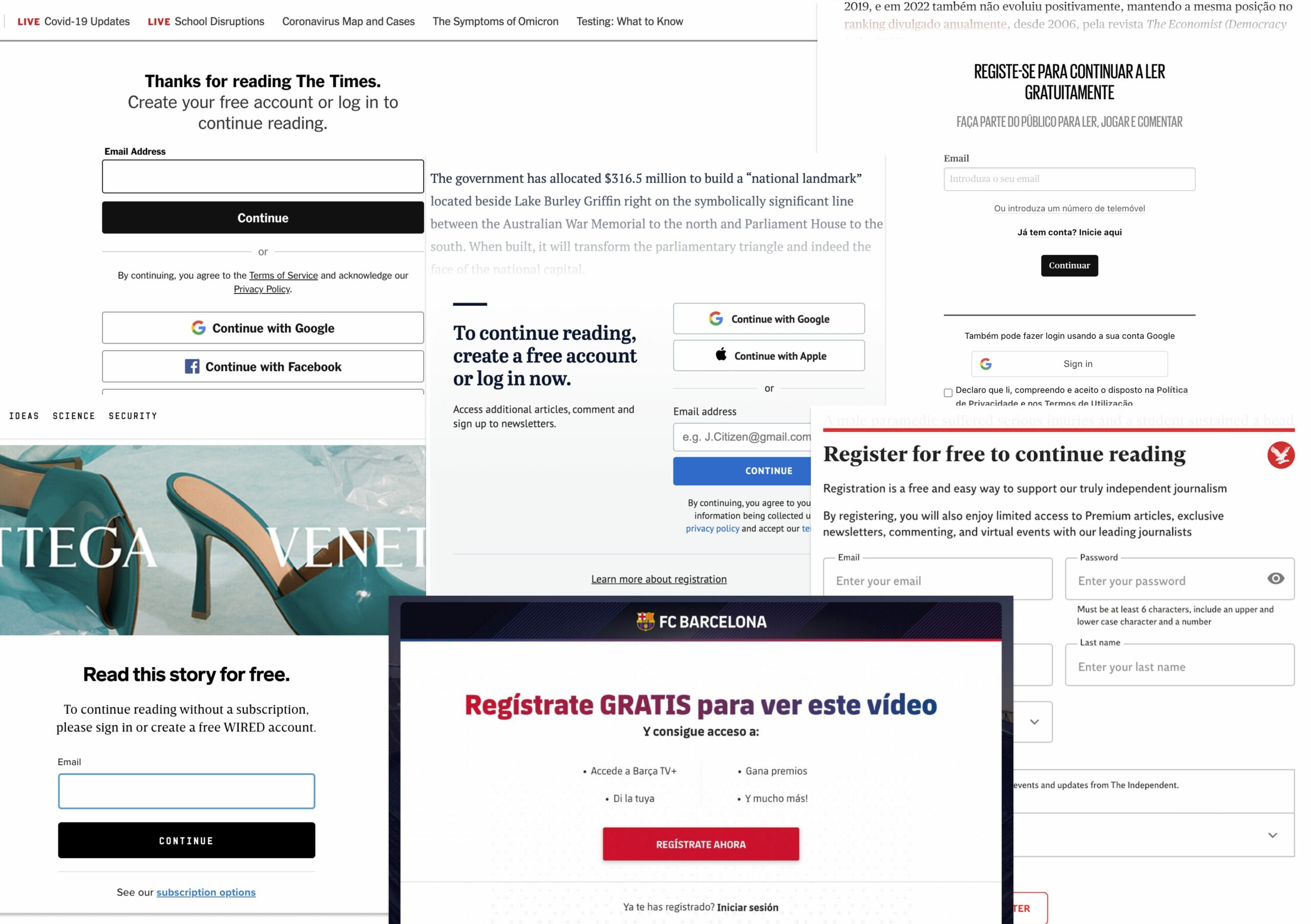 Registration benchmark