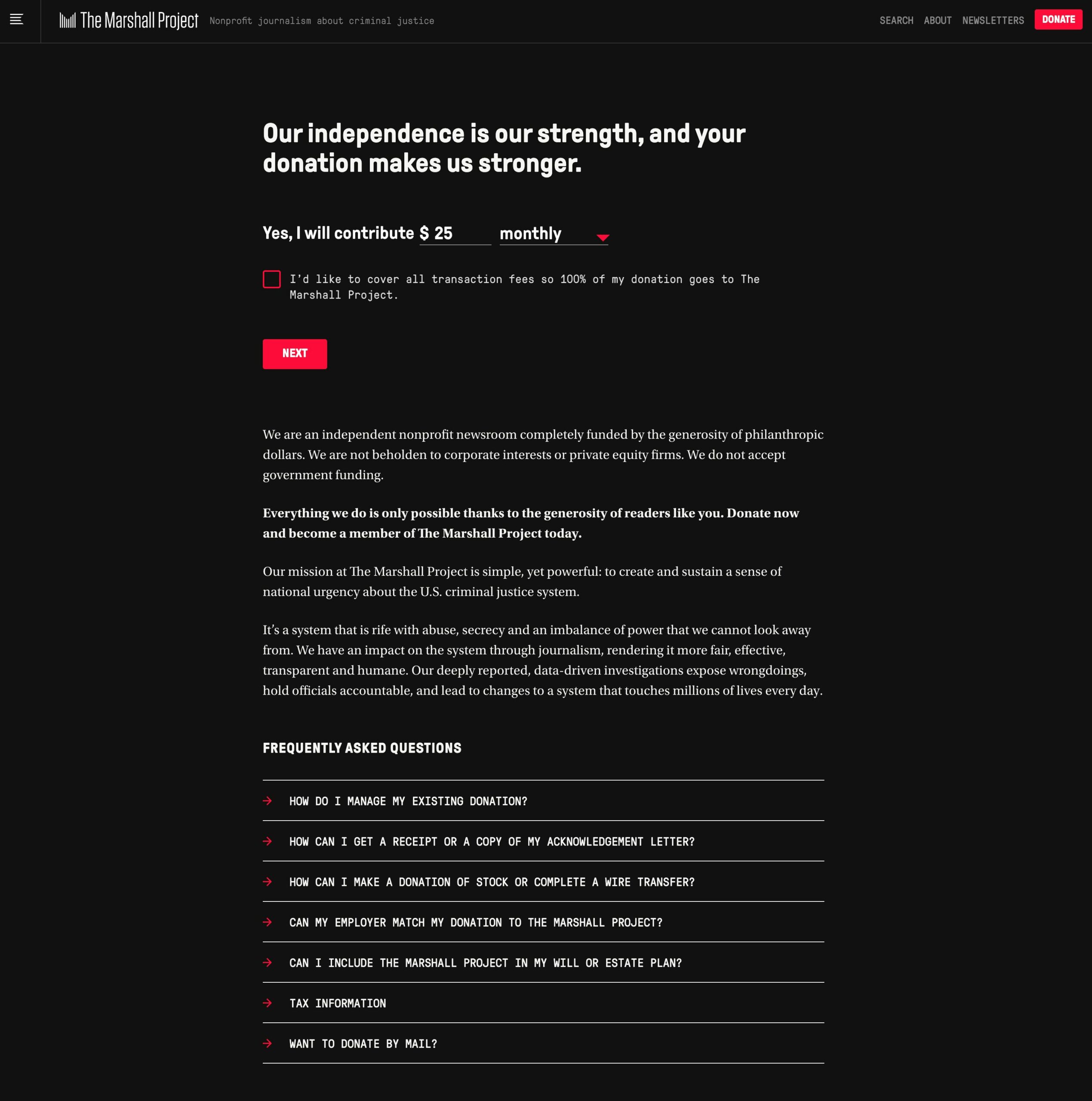 The Marshall Project