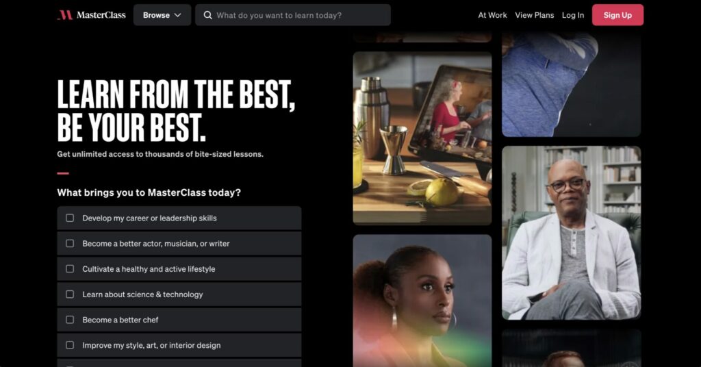 Masterclass onboarding